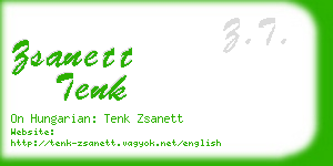 zsanett tenk business card